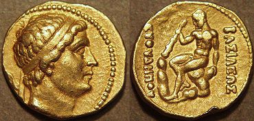 Euthydemus I, Gold stater, 230-220 BC