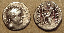 Euthydemus I, Silver hemidrachm, 220-200 BC