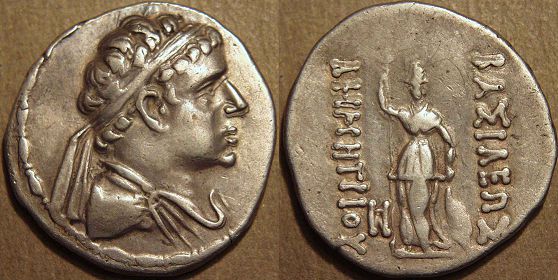 Demetrius II, Silver tetradrachm, 175-170 BC