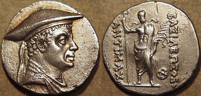 Antimachus I, Silver drachm, 174-165 BC