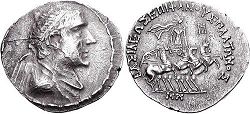 Plato, Silver tetradrachm, 145-140 BC