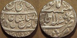 Silver rupee with the name of Shah Alam II (1759-1806), Murshidabad, AH 1185, regnal year 11