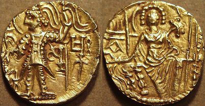 Gold dinar, mid-4th century AC