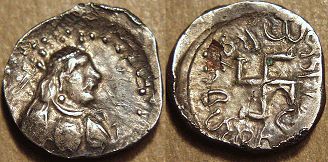 Coin 2: Yolamira, silver drachm, late type